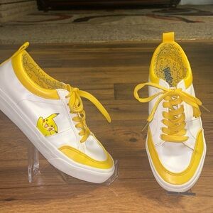 Pokémon • Pikachu • #025 • Grownup Brand • Yellow/ White • Size 6 • Tennis Shoes